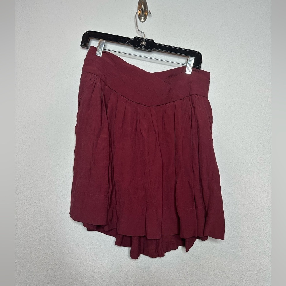 Comptoir Des Cotonniers Elegant Burgundy Women's Skirt size 44